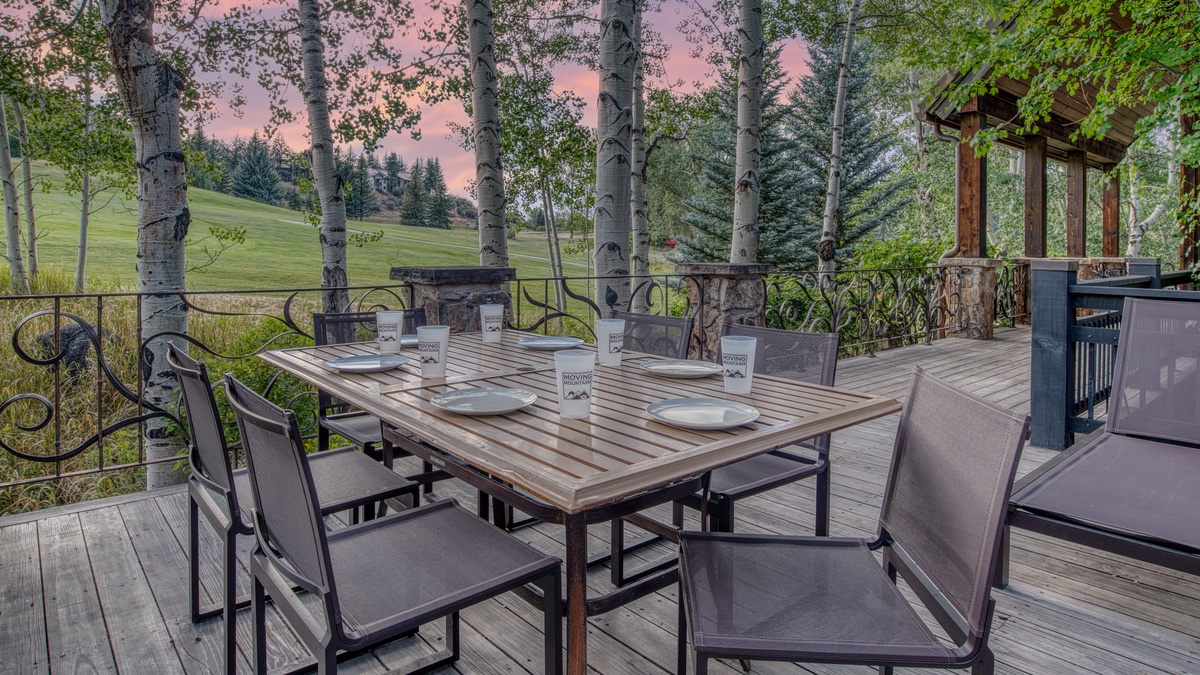 Deck, Main Level - Outdoor dining table with views