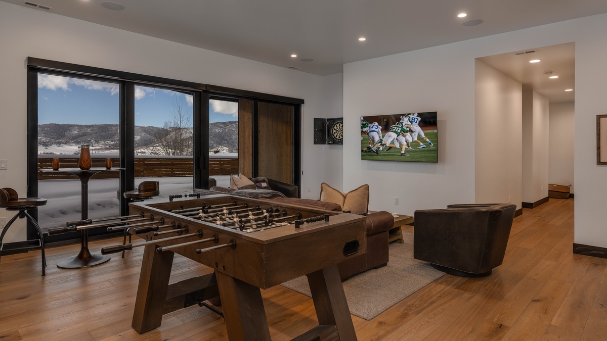 Family Room, Lower Level - With foosball table