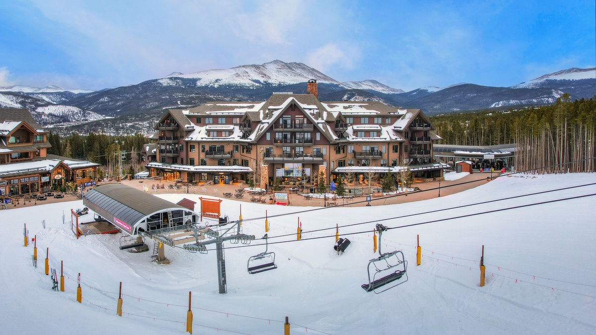 Crystal Peak Lodge: View from the slopes