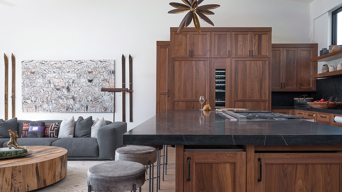 Kitchen, Upper Level - Aria Ridge, Spacious kitchen with large island seating