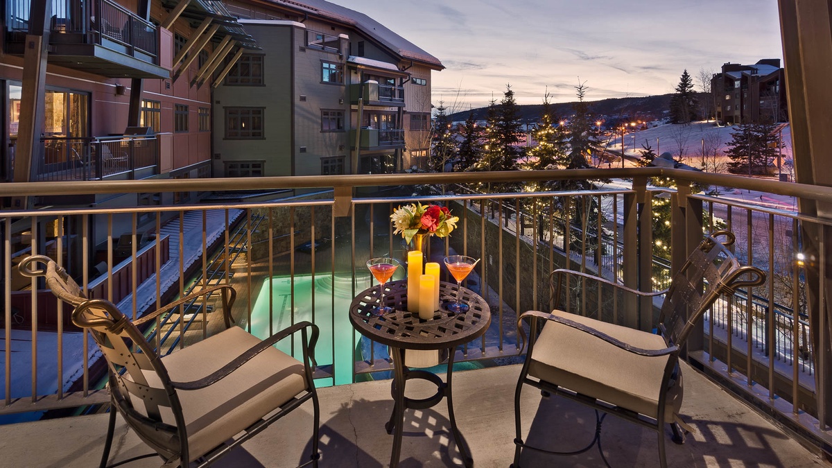 Deck, Main Level - With pool views