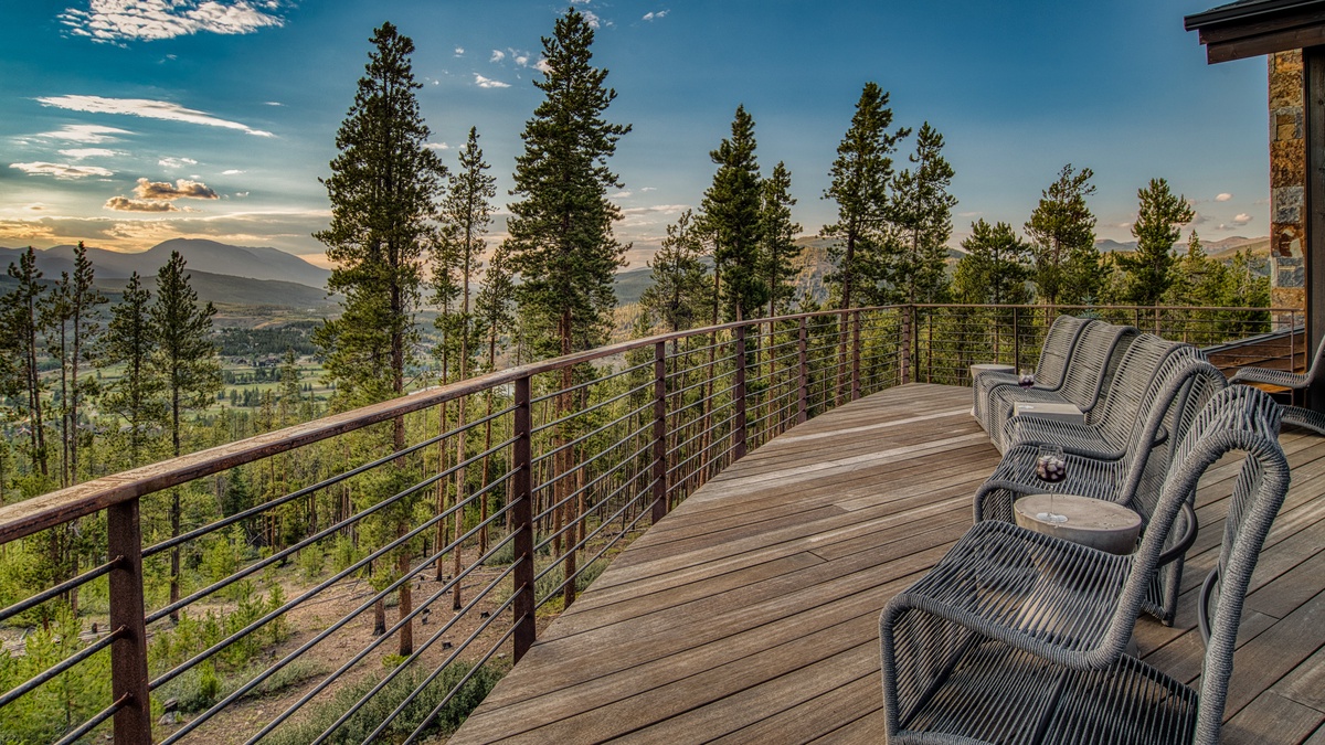 Dining Area, Main Level - Outdoor seating with mountain views