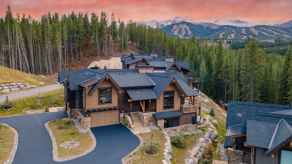 Aerial view of River Haus