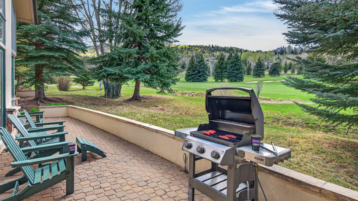 Patio, Main Level - Grill with fairway views