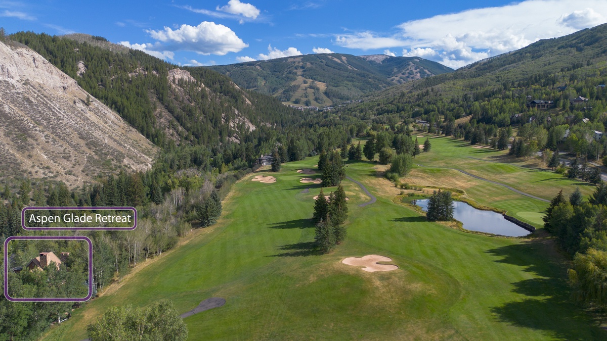Exterior - Aerial view facing the ski resort