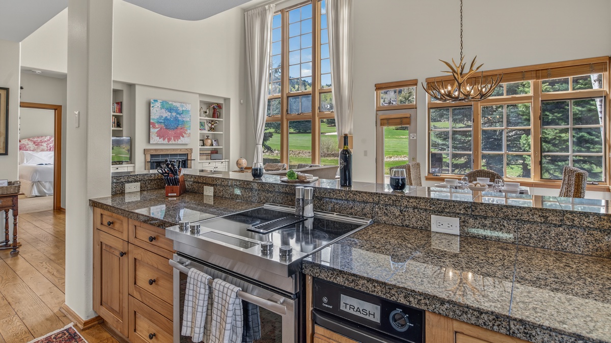Kitchen, Main Level - Sink with surrounding views