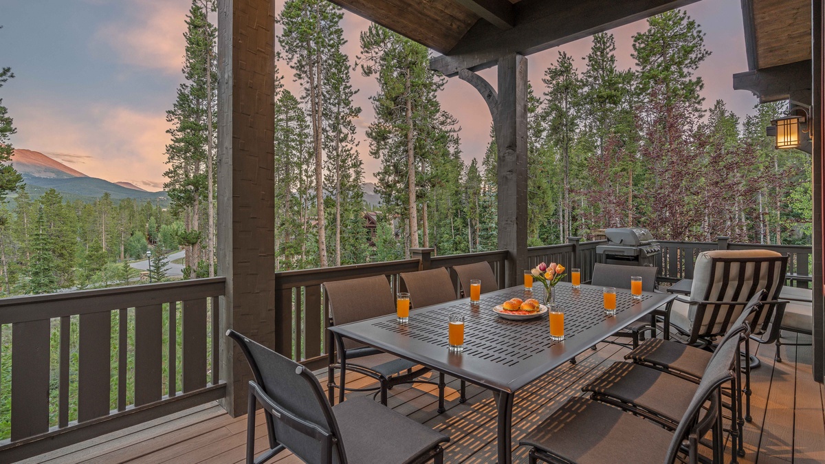 Enjoy the peaceful view from the main level deck