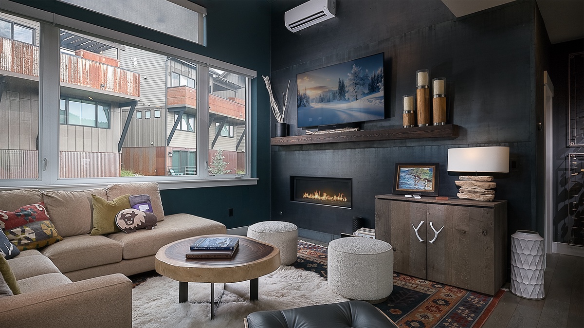 Great Room, Main Level - Fireplace with TV