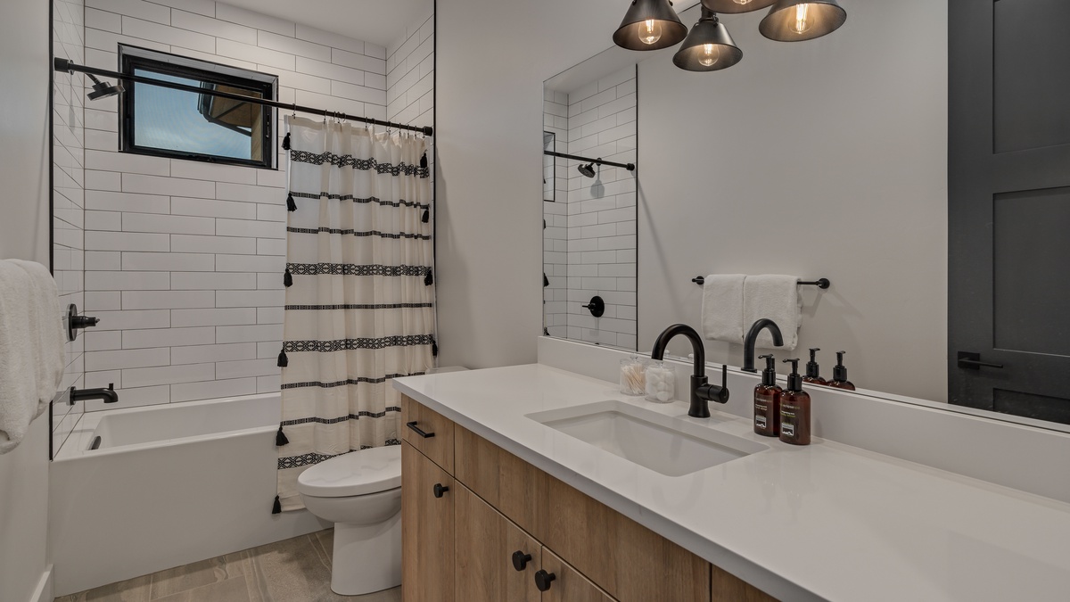 Shared bathroom on main level