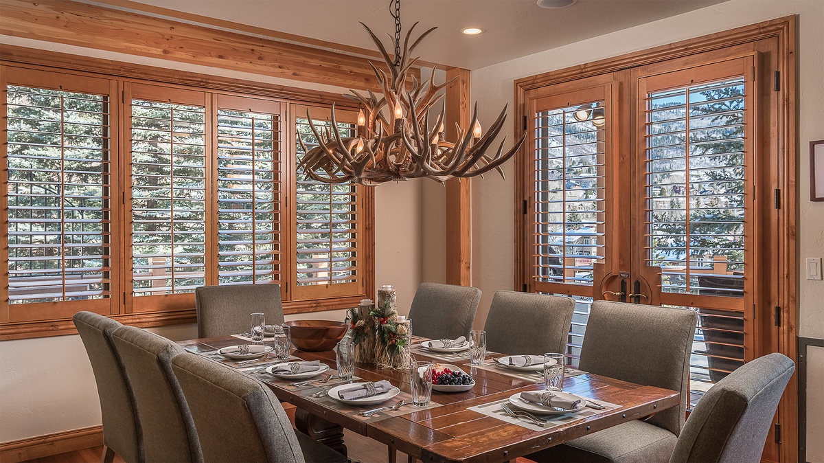 Dining Area, Main Level - Wood dining table with seating for eight
