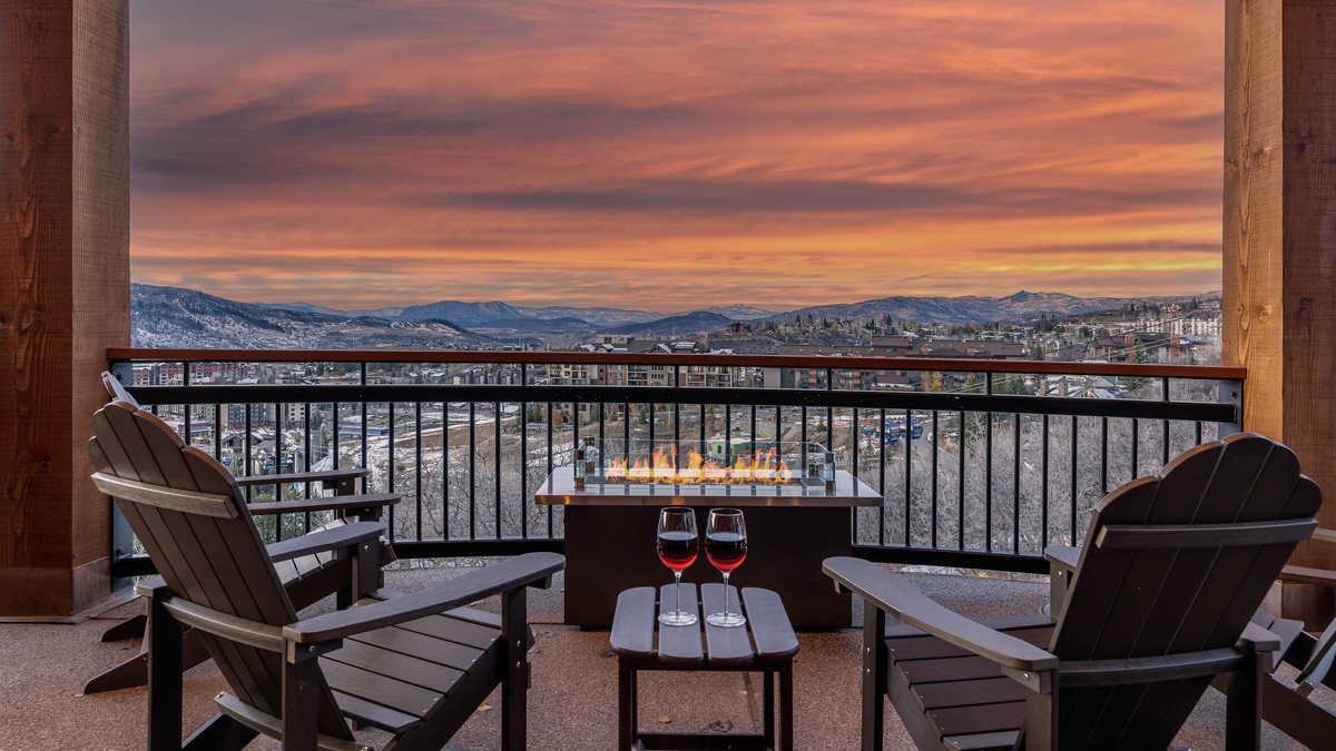 Deck, Main Level, North - Outdoor fireplace