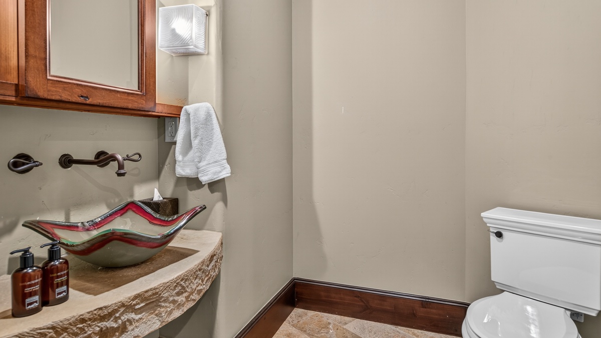 Powder Room, Lower Level