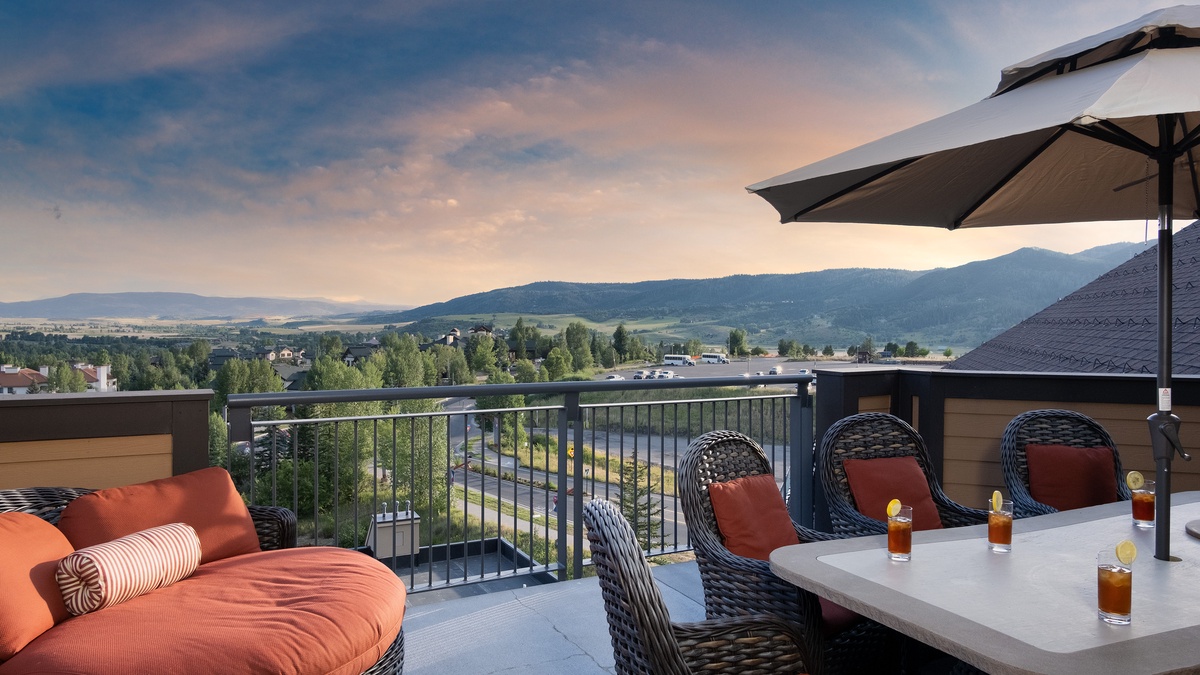 Deck, Main Level - With mountain views