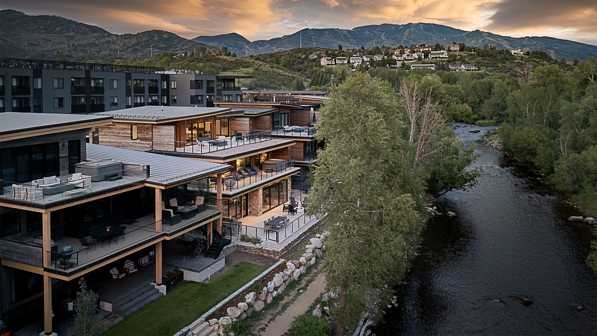 Exterior - View of home, river, and trail access
