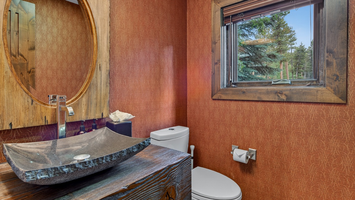 Main floor powder room