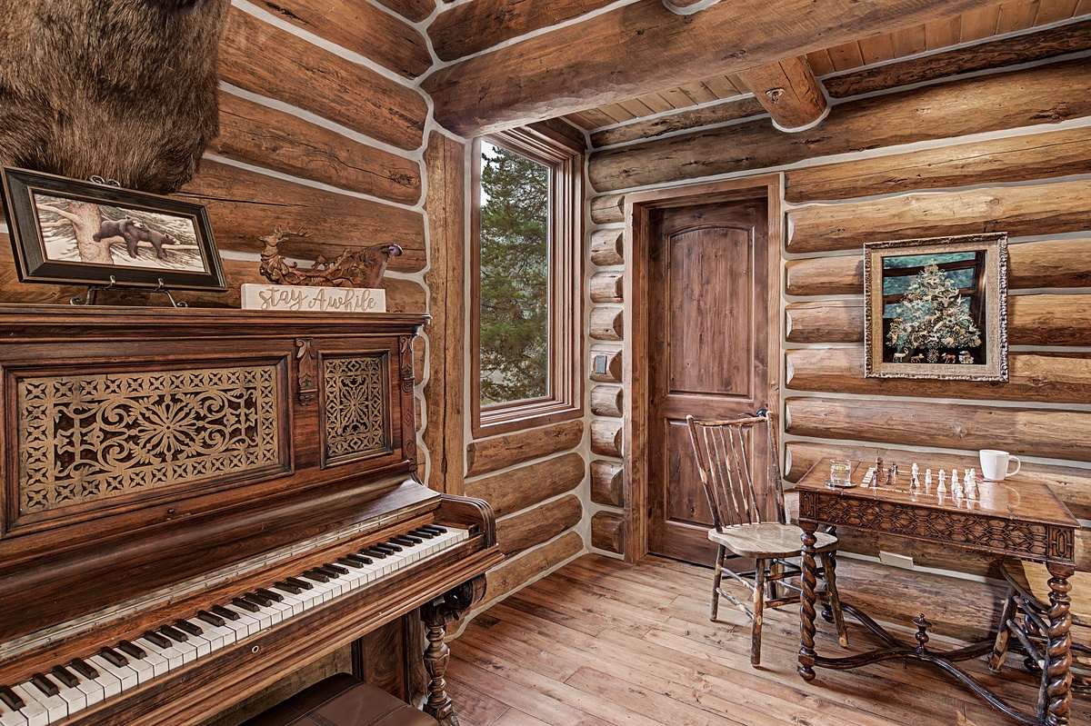 Great Room, Main Level - With piano