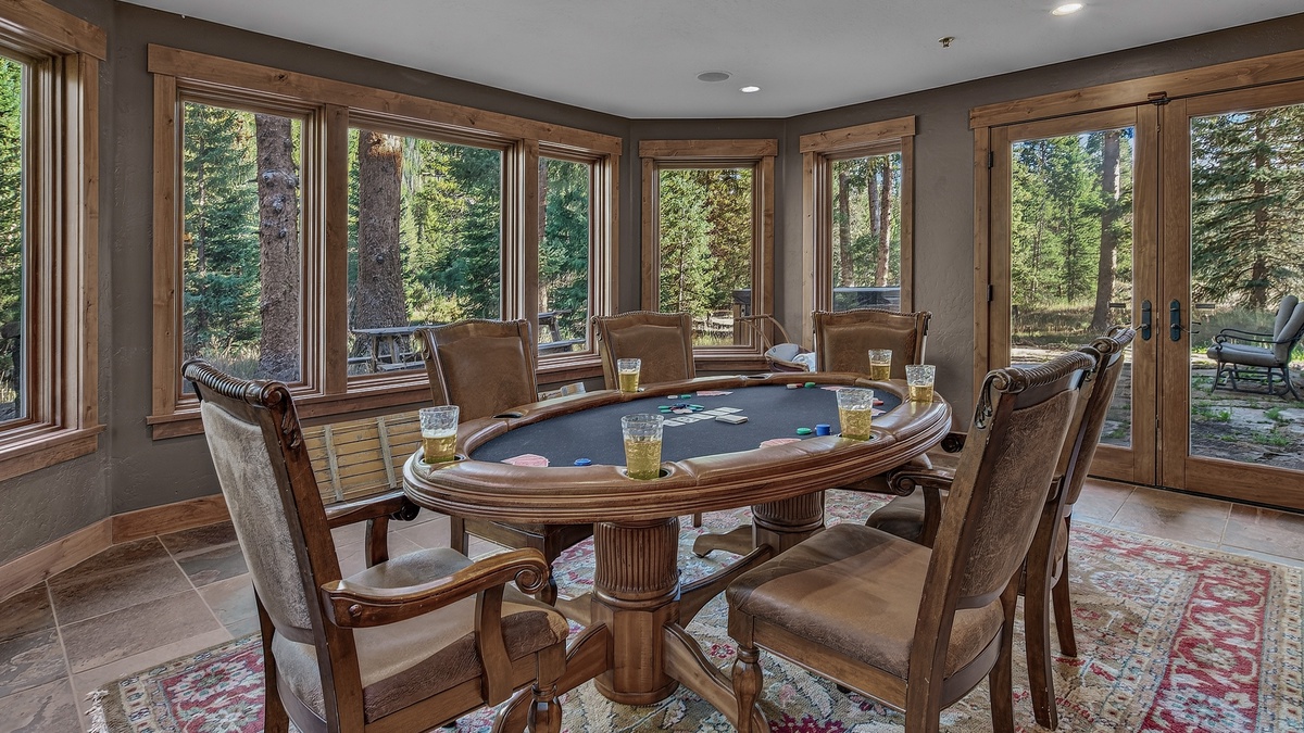 Family Room, Lower Level - Game table with seating
