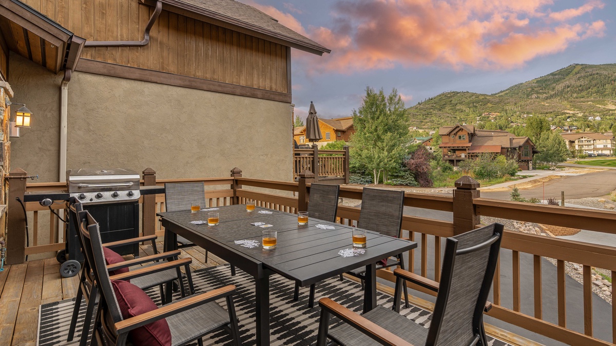 Deck, Main Level - Deck with plenty of seating and beautiful views