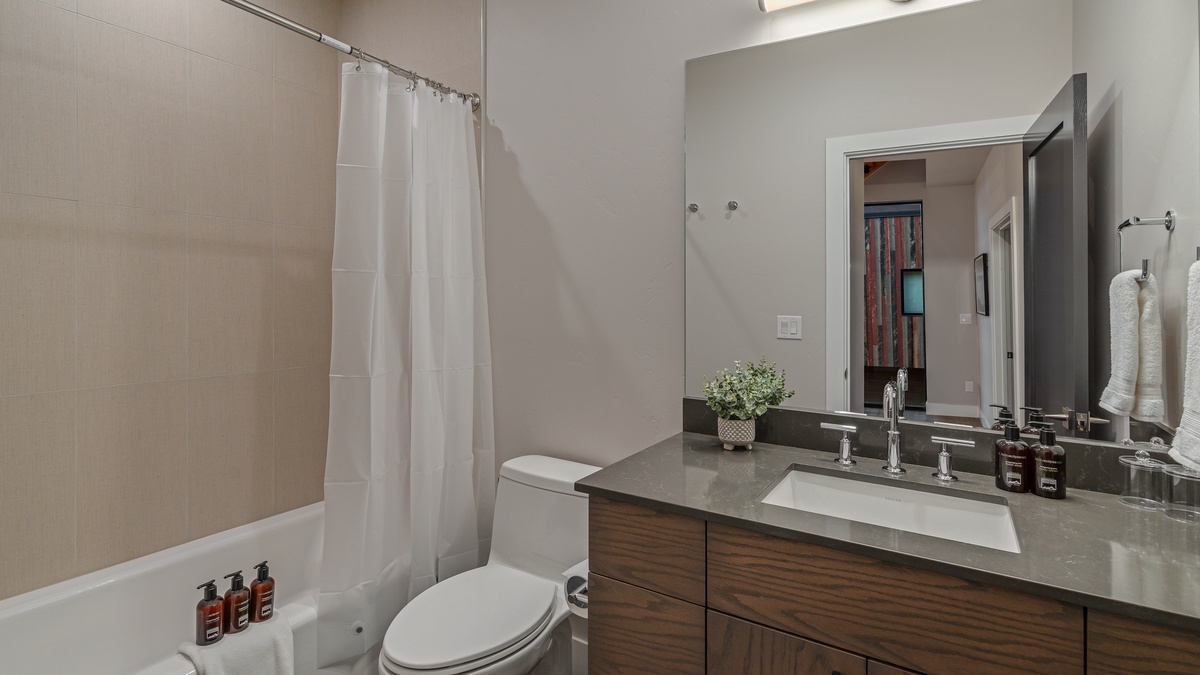 Shared Bathroom, Upper Level - Shared hallway bath adjacent to bedrooms 2 & 3