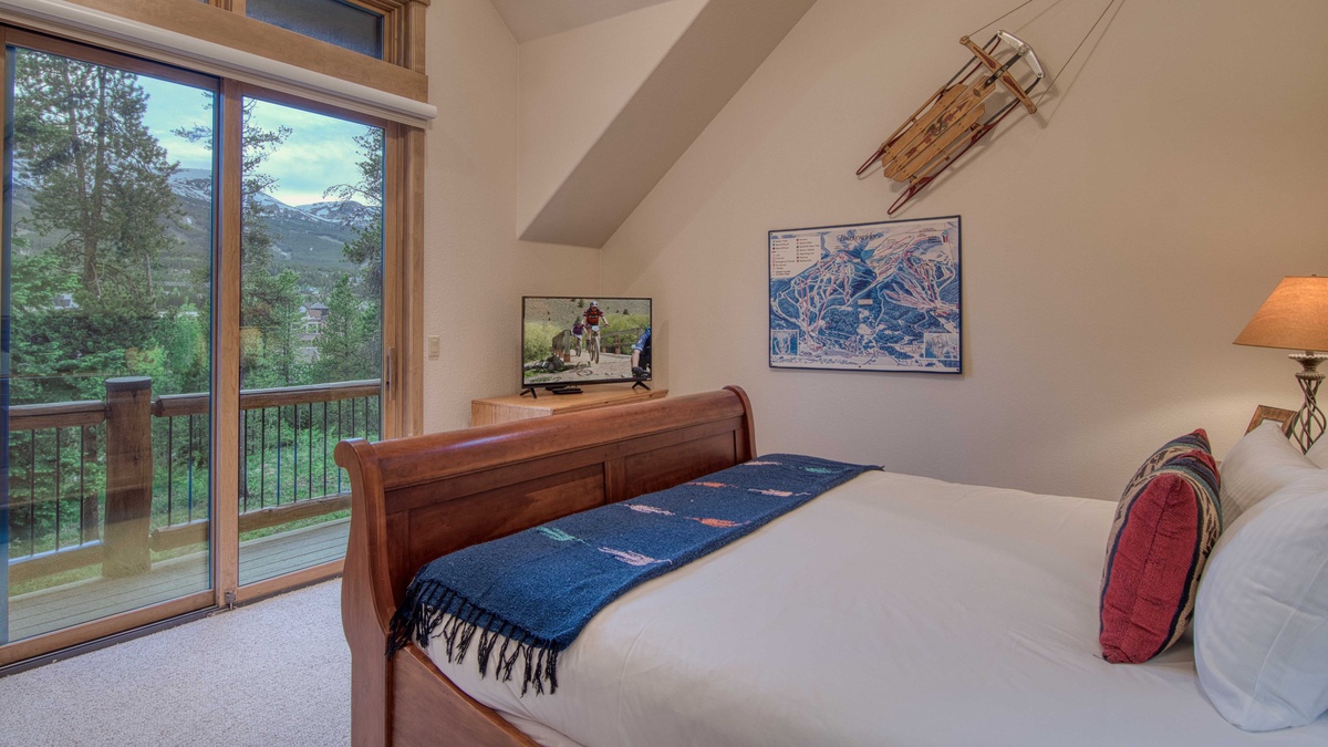 Bedroom 4, Upper Level - King suite with deck