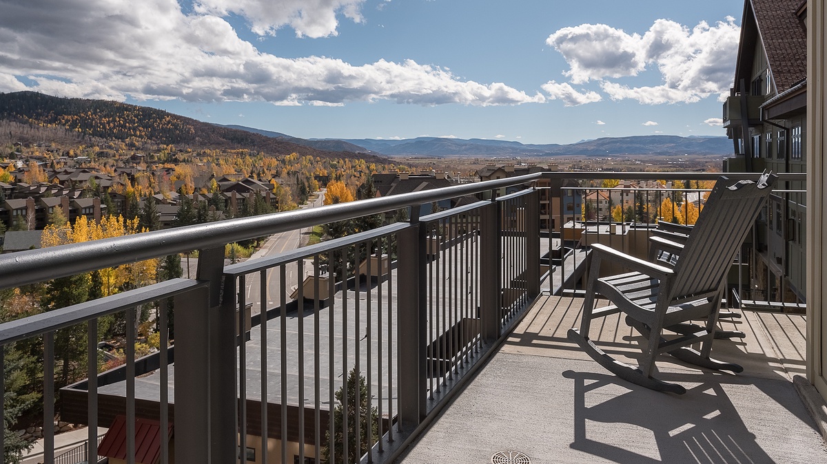 Deck, Main Level - With mountain views