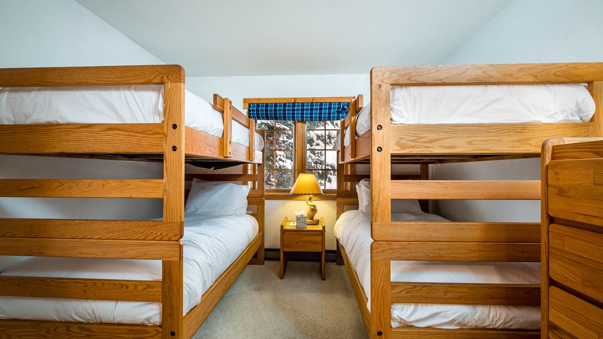 Lower level bunkroom with 2 twin bunks