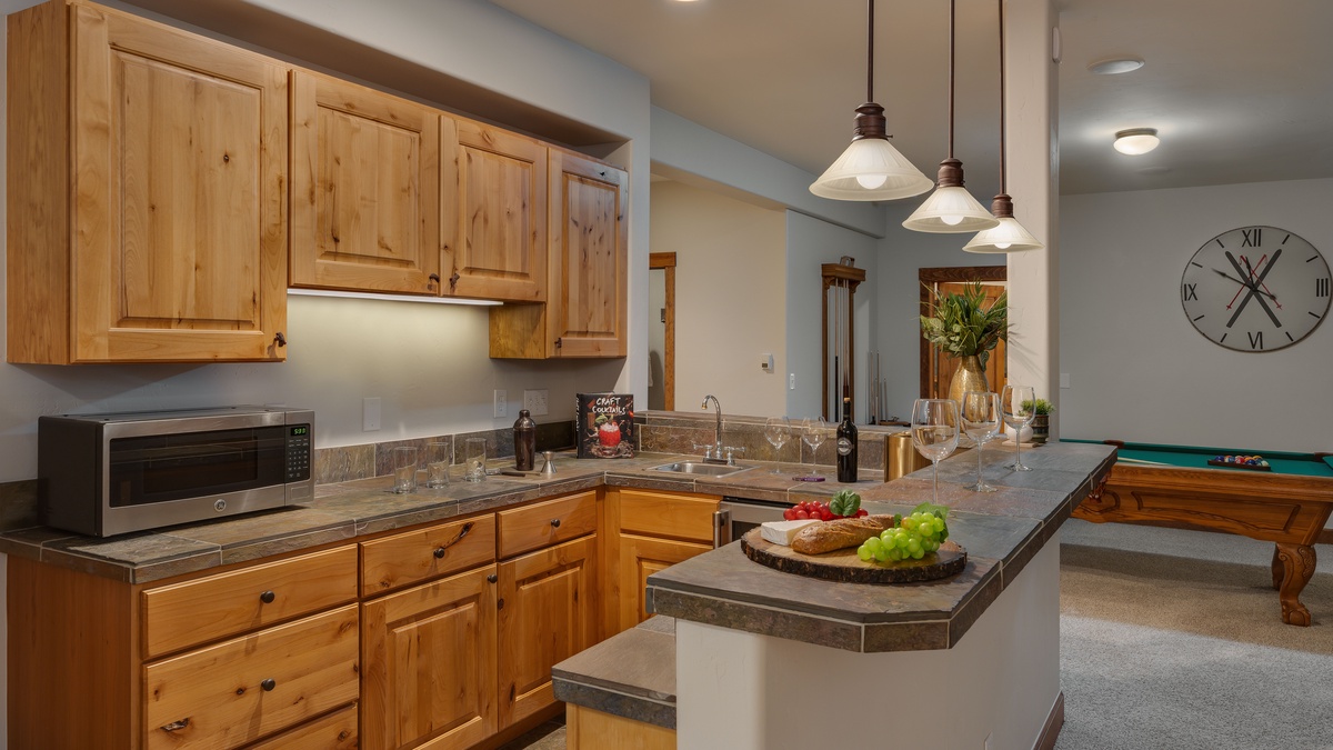 Lower level bar area