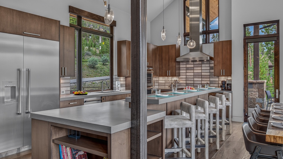 Kitchen, Main Level - Island with bar seating