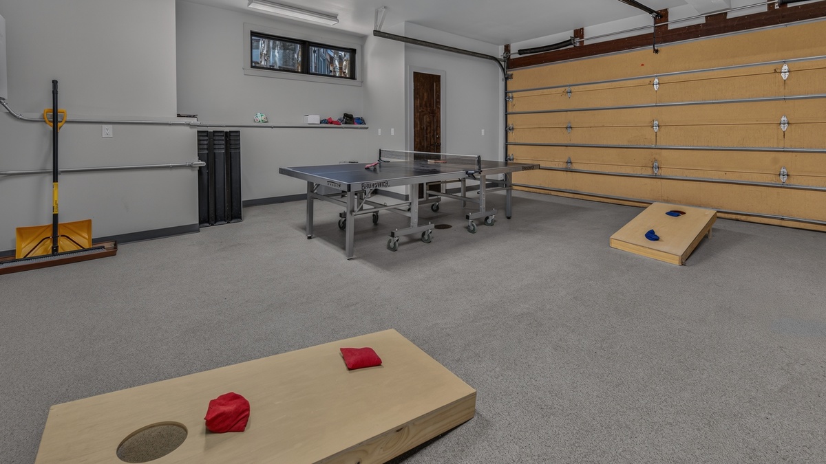 Garage, Lowermost Level - Table tennis and cornhole