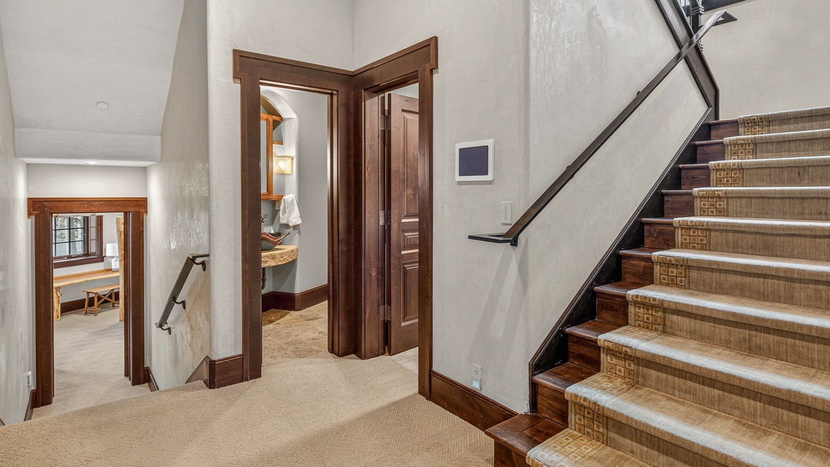 Stairs and Hallway, Lower Level
