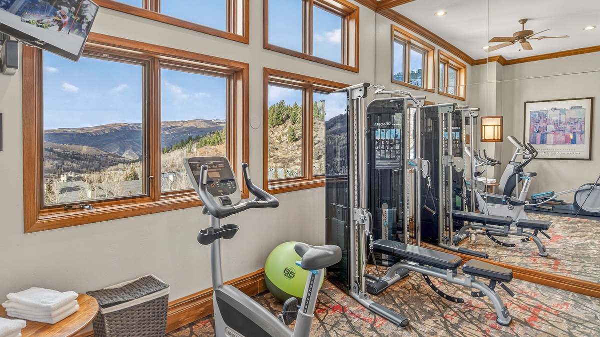 Highlands Slopeside Community Amenity: Fitness room on fifth floor
