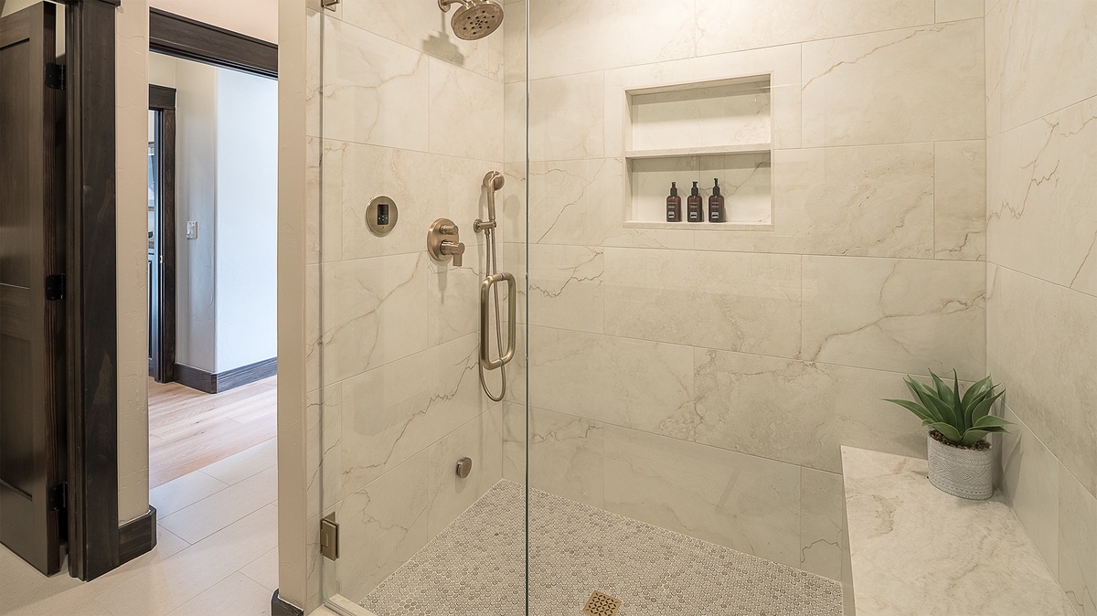 Bedroom 1, Main Level - Ensuite with walk-in shower