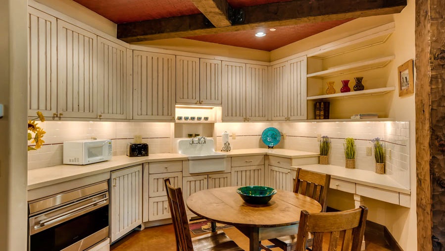 Catering kitchen on lower level