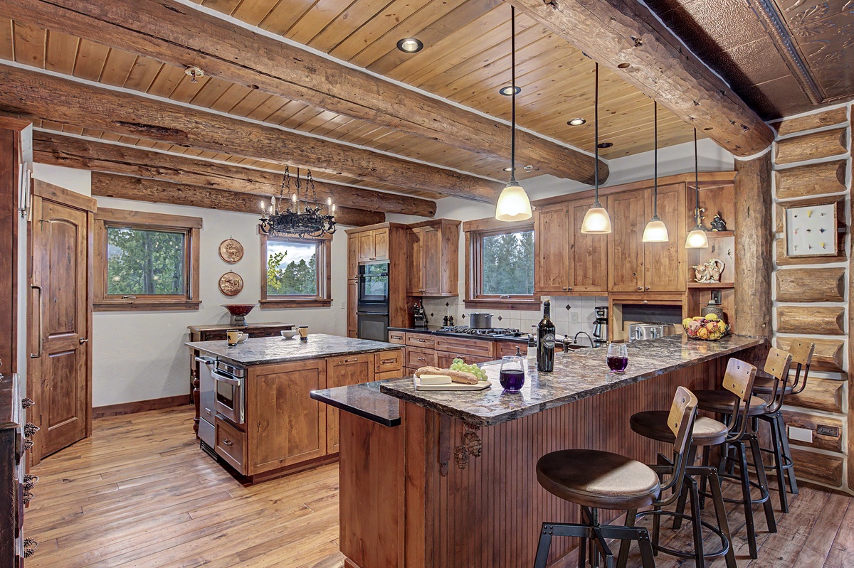 Kitchen, Main Level - Island with bar seating