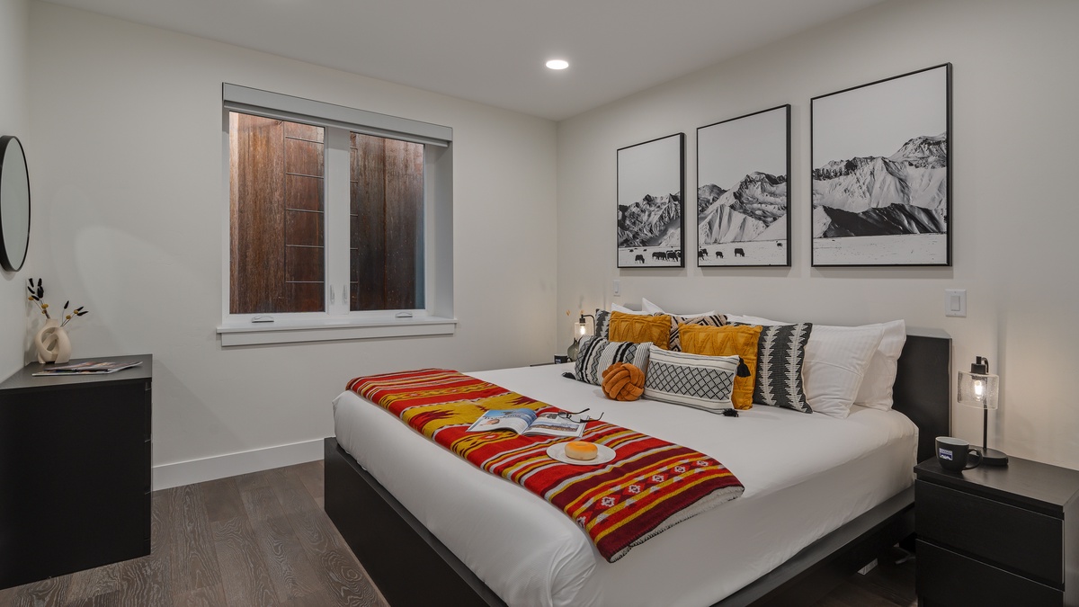 King bedroom on lower level