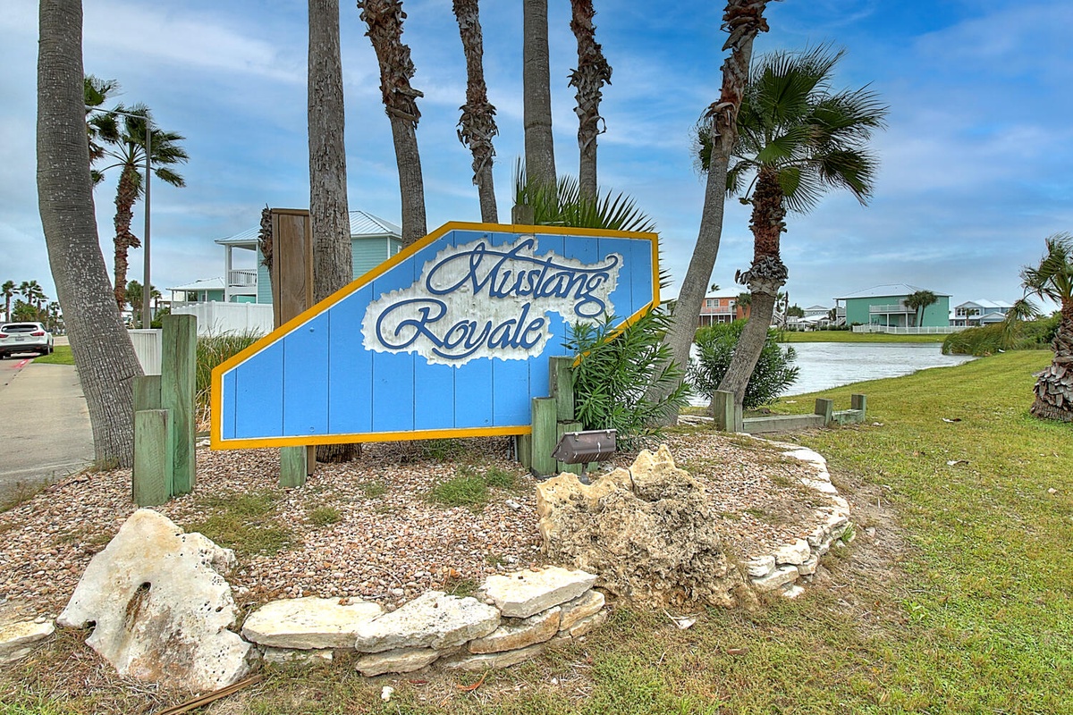 Welcome to Mustang Royale, a coastal community surrounded by swaying palms and waterfront homes.