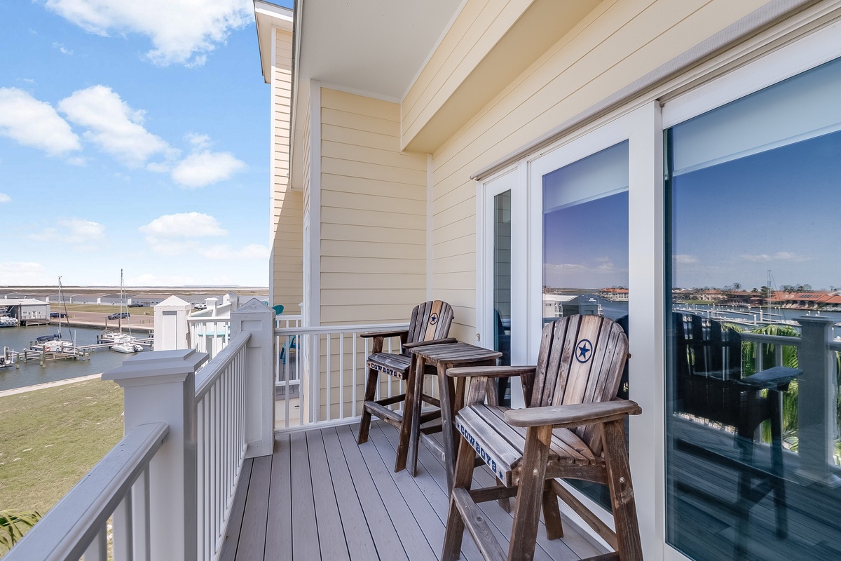 Sip your morning coffee on your private balcony, watching boats gently sway in the marina below.