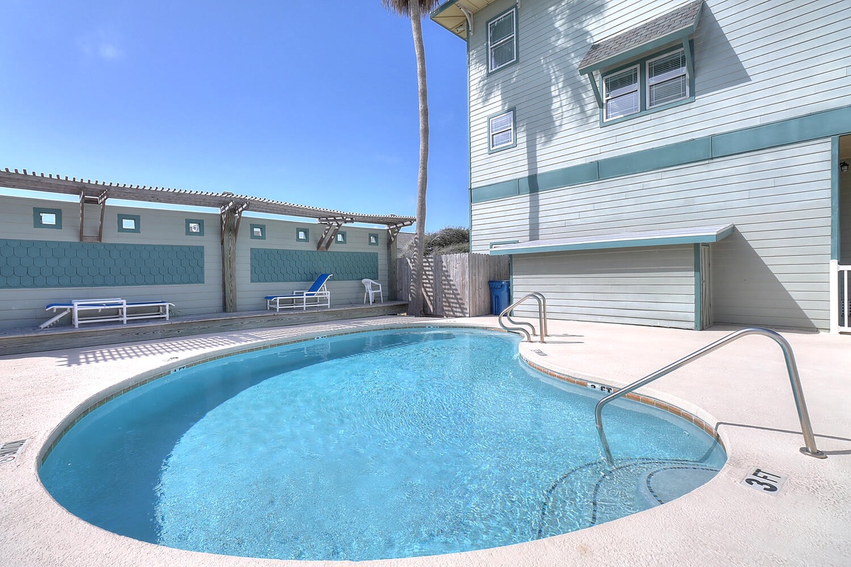 Your private oasis awaits with crystal-clear waters perfect for morning swims and sunny afternoon lounging.