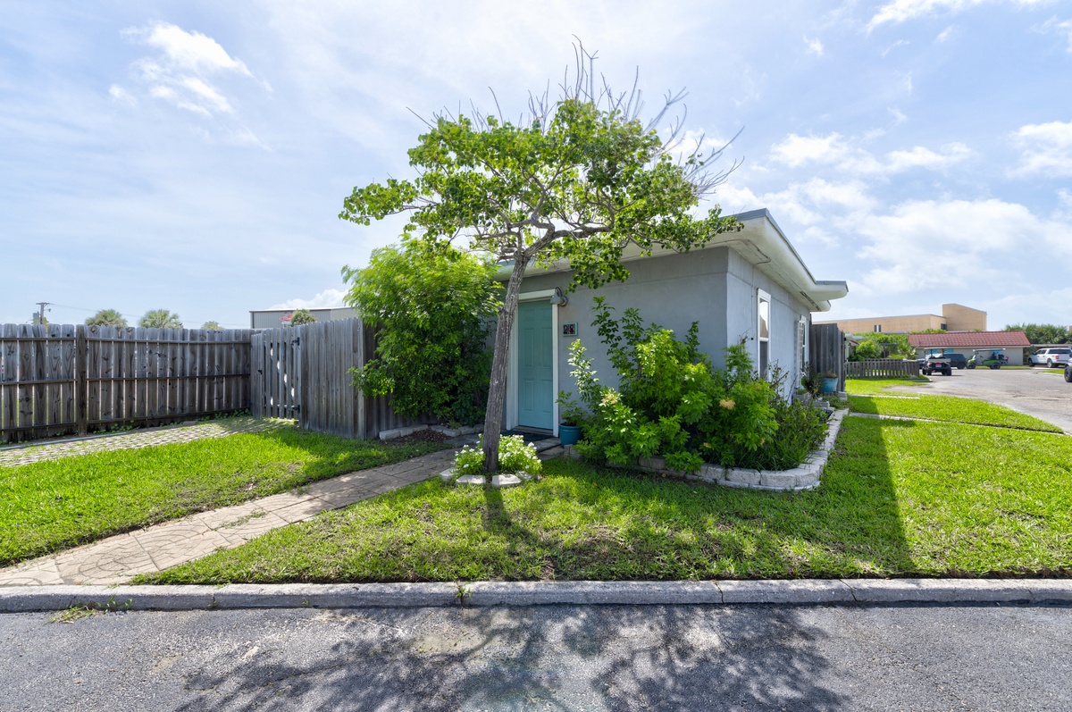 Welcome to your cozy coastal getaway, offering convenient parking, a peaceful setting, and easy access to everything North Padre Island has to offer.