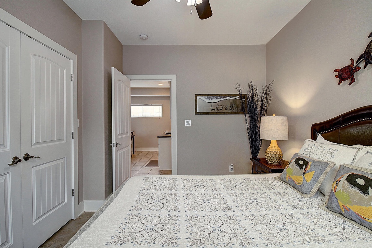 Relax in your peaceful bedroom with cozy decor, soft lighting, and thoughtful touches that make you feel right at home.