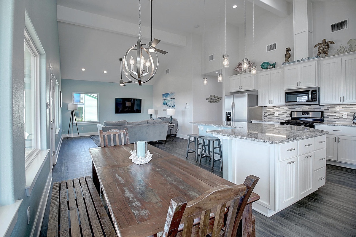 Your spacious kitchen flows seamlessly into the dining and living areas, perfect for cooking together and sharing meals with loved ones.
