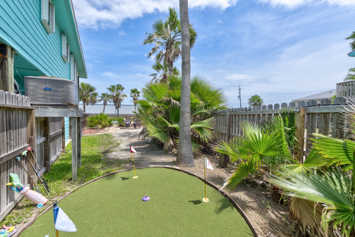 Enjoy a fun round of mini golf surrounded by tropical palms, with the beach just steps away for sun-soaked afternoons of pure relaxation.