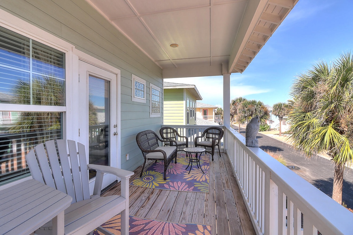 Sip your morning coffee on your private balcony while soaking in tropical palm tree views and gentle coastal breezes.