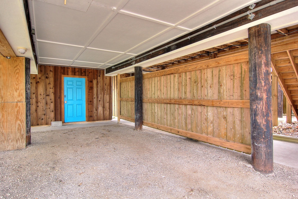 Spacious covered parking protects your vehicle.