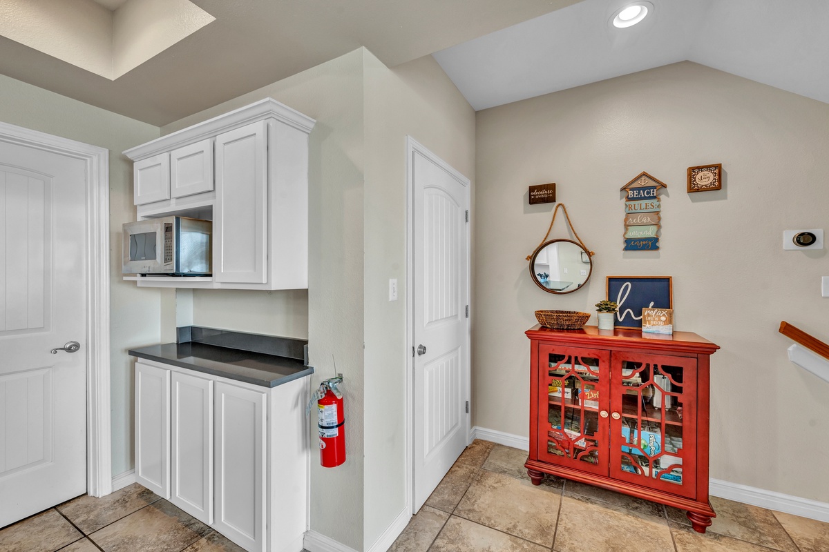 Your home away from home features thoughtful touches, from beach-themed décor to convenient amenities that make every stay effortless.