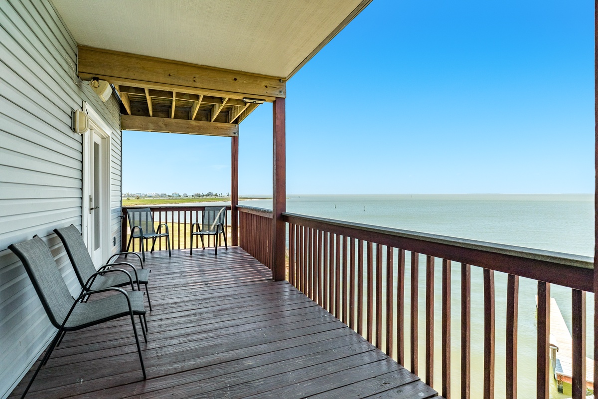 Watch the sun set over the bay