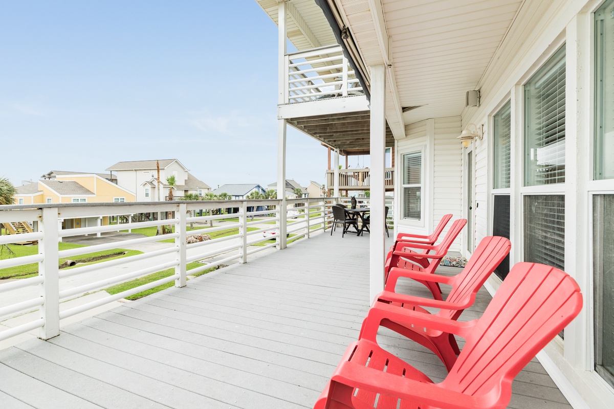 Soak up the island sun on the partially covered Main level deck