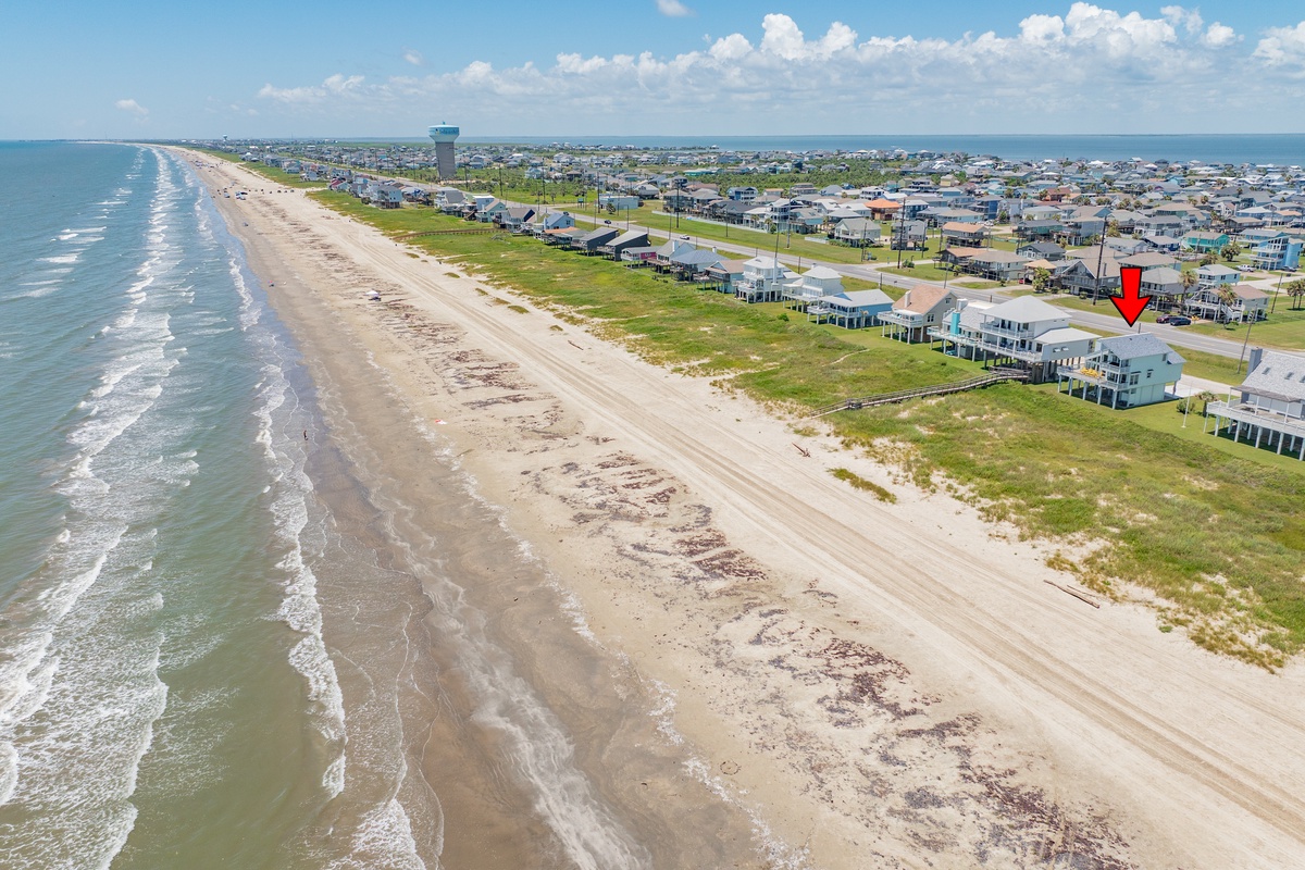 West facing view of Surf Song - miles of beaches to explore