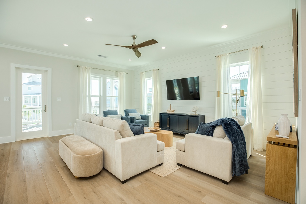 Bright and airy living area