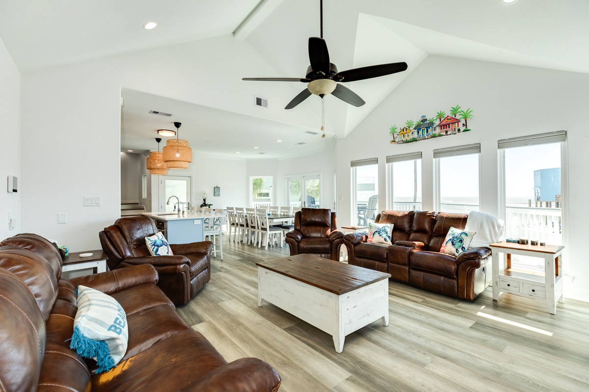 Bright and airy open living area
